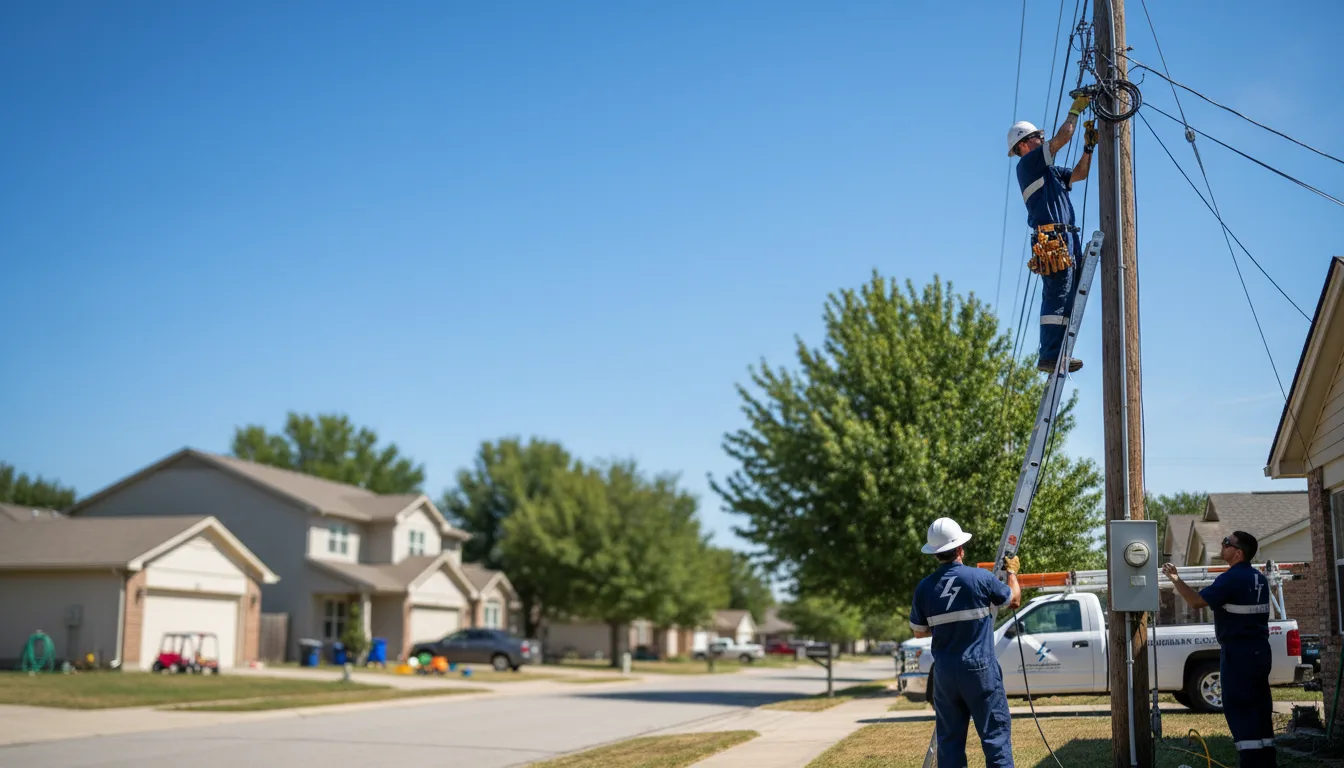 Residential electrician providing installation services in Dickson, TN